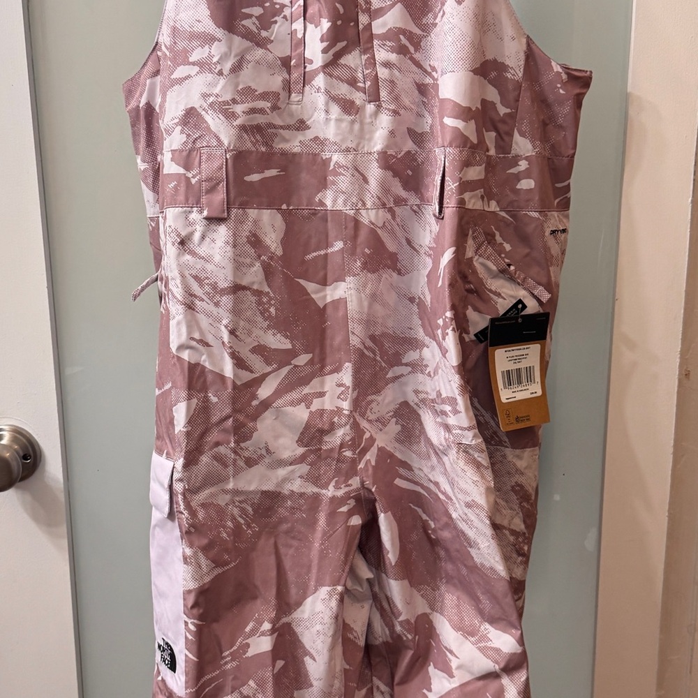 The North Face Pink Camo Bib Jumpsuit